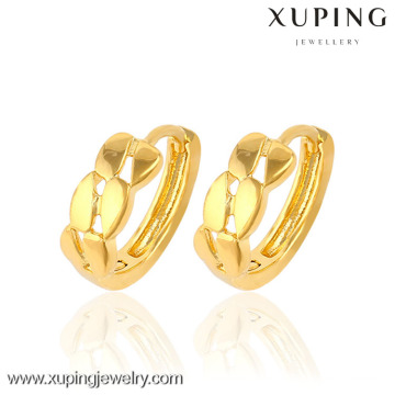 Promociones precio especial con estilo 24k pendientes de oro al por mayor